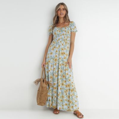 Sukienka boho na wiosnę born2be ze sklepu: born2be.pl w kategorii: Sukienki - zdjęcie 054DCF2-170-2564_203046