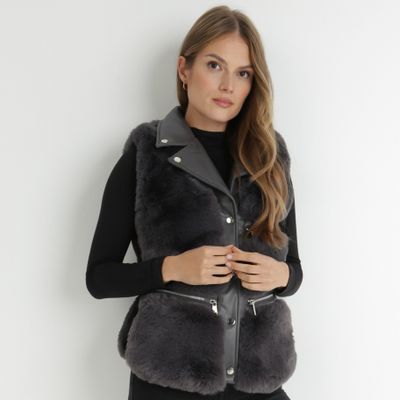 Kamizelka damska casual born2be ze sklepu: born2be.pl w kategorii: Kamizelki damskie - zdjęcie 054DCF2-170-2564_204364