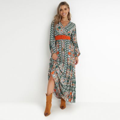 born2be - Sukienka boho ze sklepu: born2be.pl w kategorii: Sukienki - zdjęcie 054DCF2-170-2564_206048
