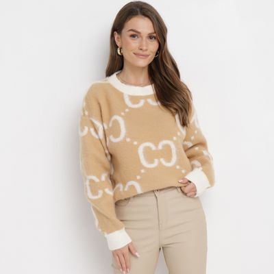Sweter damski casual born2be ze sklepu: born2be.pl w kategorii: Swetry damskie - zdjęcie 054DCF2-170-2564_207245