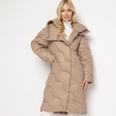 Płaszcz damski casual born2be ze sklepu: born2be.pl w kategorii: Płaszcze damskie - zdjęcie 054DCF2-170-2564_208325