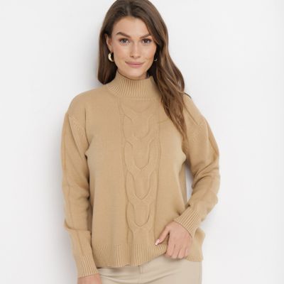 Sweter damski na zimę born2be ze sklepu: born2be.pl w kategorii: Swetry damskie - zdjęcie 054DCF2-170-2564_209665