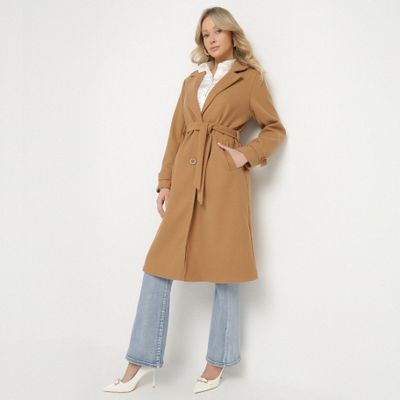Płaszcz damski casual born2be ze sklepu: born2be.pl w kategorii: Płaszcze damskie - zdjęcie 054DCF2-170-2564_209788