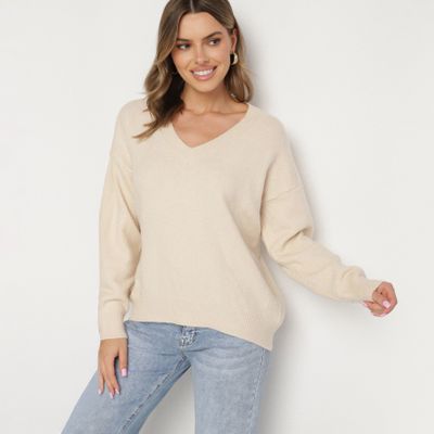 Sweter damski casual born2be ze sklepu: born2be.pl w kategorii: Swetry damskie - zdjęcie 054DCF2-170-2564_216088
