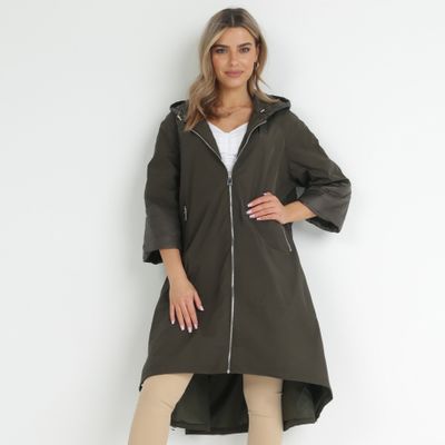 Płaszcz damski casual born2be ze sklepu: born2be.pl w kategorii: Płaszcze damskie - zdjęcie 054DCF2-170-2564_227986