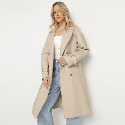 Płaszcz damski jesienny casual born2be ze sklepu: born2be.pl w kategorii: Płaszcze damskie - zdjęcie 054DCF2-170-2564_227991