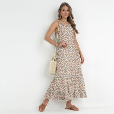 Sukienka boho z odkrytymi ramionami born2be ze sklepu: born2be.pl w kategorii: Sukienki - zdjęcie 054DCF2-170-2564_232143