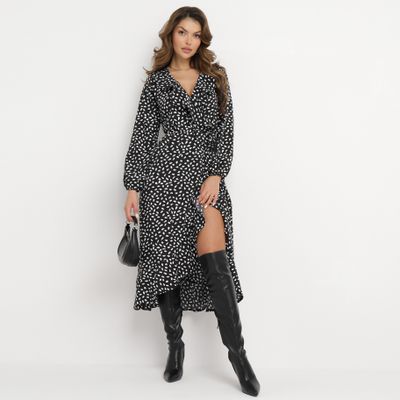 Sukienka casual kopertowa born2be ze sklepu: born2be.pl w kategorii: Sukienki - zdjęcie 054DCF2-170-2564_233326