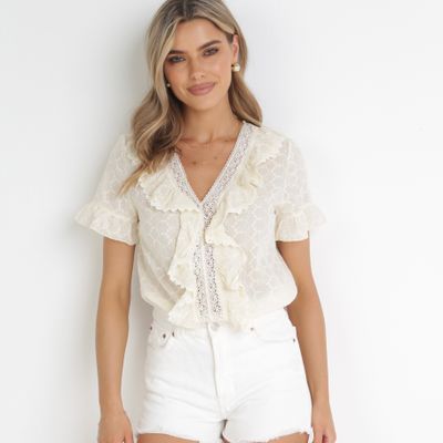 born2be - Bluzka damska casual wiosenna ze sklepu: born2be.pl w kategorii: Bluzki damskie - zdjęcie 054DCF2-170-2564_247882
