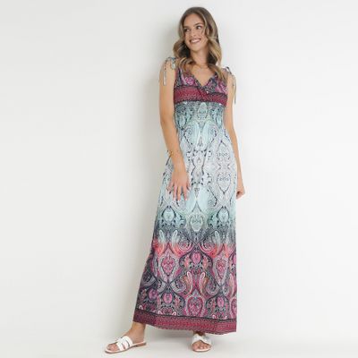 Sukienka boho kopertowa born2be ze sklepu: born2be.pl w kategorii: Sukienki - zdjęcie 054DCF2-170-2564_249790