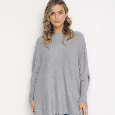 Sweter damski casual born2be ze sklepu: born2be.pl w kategorii: Swetry damskie - zdjęcie 054DCF2-170-2564_260578