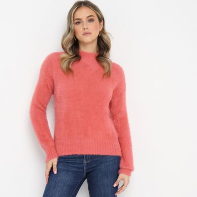 born2be - Sweter damski casual na zimę ze sklepu: born2be.pl w kategorii: Swetry damskie - zdjęcie 054DCF2-170-2564_263118