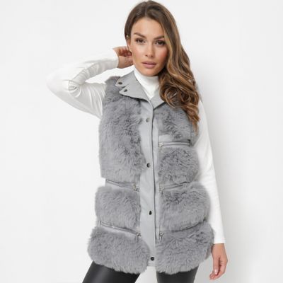 Kamizelka damska casual born2be ze sklepu: born2be.pl w kategorii: Kamizelki damskie - zdjęcie 054DCF2-170-2564_264845