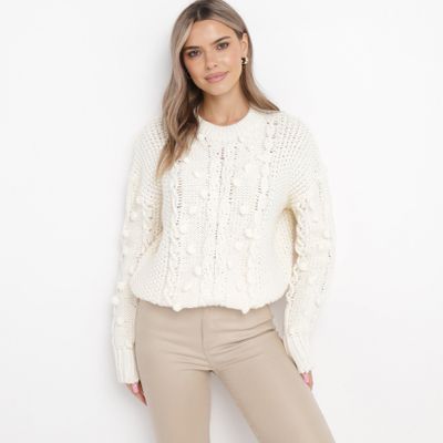 Sweter damski casual born2be ze sklepu: born2be.pl w kategorii: Swetry damskie - zdjęcie 054DCF2-170-2564_269455