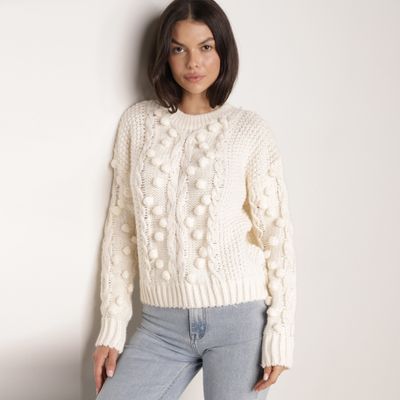 Sweter damski casual born2be ze sklepu: born2be.pl w kategorii: Swetry damskie - zdjęcie 054DCF2-170-2564_269455