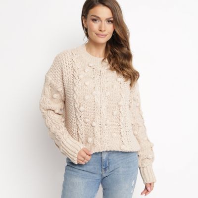 Sweter damski na zimę born2be ze sklepu: born2be.pl w kategorii: Swetry damskie - zdjęcie 054DCF2-170-2564_269456