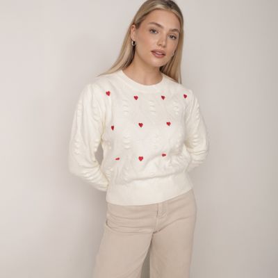 Sweter damski na zimę born2be ze sklepu: born2be.pl w kategorii: Swetry damskie - zdjęcie 054DCF2-170-2564_269461