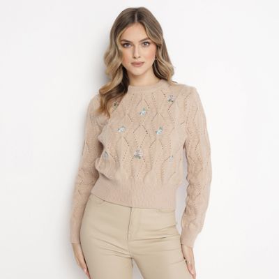 Sweter damski casual born2be ze sklepu: born2be.pl w kategorii: Swetry damskie - zdjęcie 054DCF2-170-2564_269490