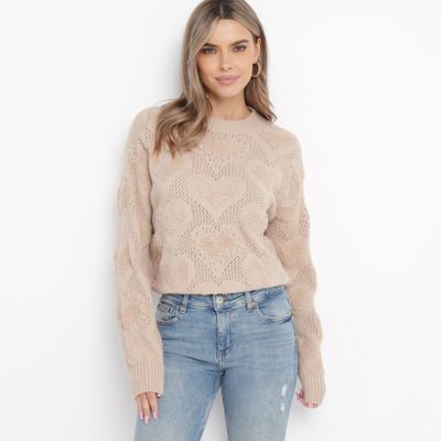 Sweter damski casual born2be ze sklepu: born2be.pl w kategorii: Swetry damskie - zdjęcie 054DCF2-170-2564_269494