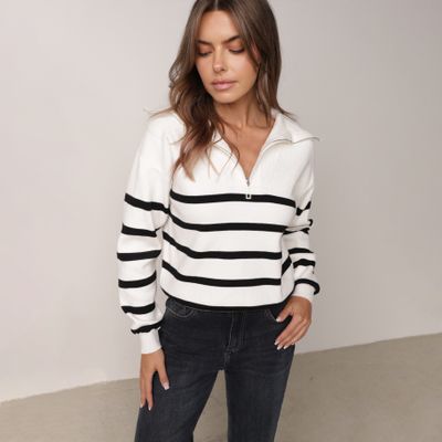 Sweter damski na zimę born2be ze sklepu: born2be.pl w kategorii: Swetry damskie - zdjęcie 054DCF2-170-2564_270246