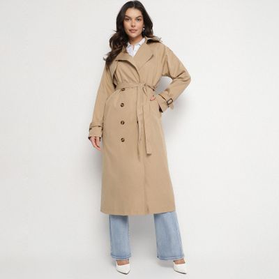 Płaszcz damski casual born2be ze sklepu: born2be.pl w kategorii: Płaszcze damskie - zdjęcie 054DCF2-170-2564_274359