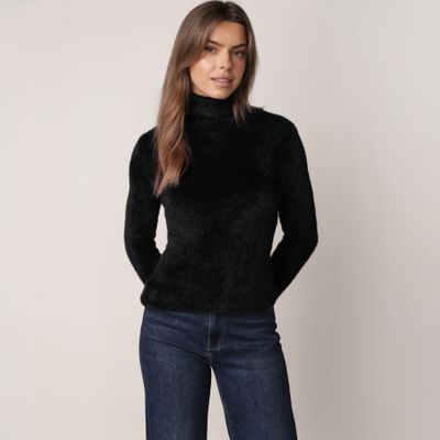 born2be - Sweter damski casual na zimę ze sklepu: born2be.pl w kategorii: Swetry damskie - zdjęcie 054DCF2-170-2564_274837