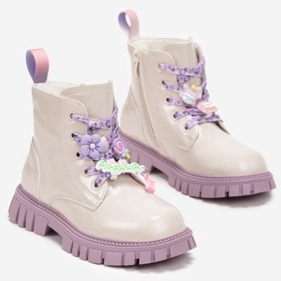 born2be - Buty zimowe dziecięce zimowe ze sklepu: born2be.pl w kategorii: Buty zimowe dziecięce - zdjęcie 054DCF2-170-2564_275928