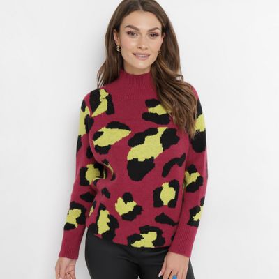 Sweter damski casual born2be ze sklepu: born2be.pl w kategorii: Swetry damskie - zdjęcie 054DCF2-170-2564_276697