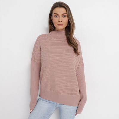 Sweter damski na zimę born2be ze sklepu: born2be.pl w kategorii: Swetry damskie - zdjęcie 054DCF2-170-2564_278318