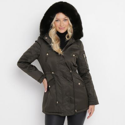 Parka damska na jesień born2be ze sklepu: born2be.pl w kategorii: Parki damskie - zdjęcie 054DCF2-170-2564_278551