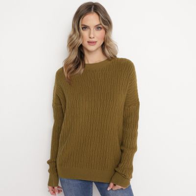 Sweter damski casual born2be ze sklepu: born2be.pl w kategorii: Swetry damskie - zdjęcie 054DCF2-170-2564_278925