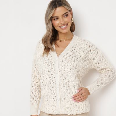 Sweter damski casual na zimę born2be ze sklepu: born2be.pl w kategorii: Swetry damskie - zdjęcie 054DCF2-170-2564_280407