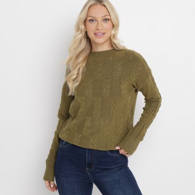 Sweter damski zimowy born2be ze sklepu: born2be.pl w kategorii: Swetry damskie - zdjęcie 054DCF2-170-2564_280575