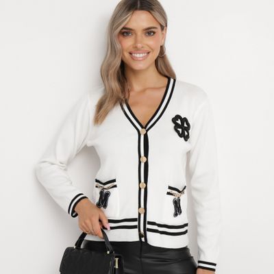 Sweter damski casual na zimę born2be ze sklepu: born2be.pl w kategorii: Swetry damskie - zdjęcie 054DCF2-170-2564_281533