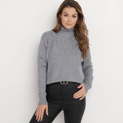 Sweter damski na zimę born2be ze sklepu: born2be.pl w kategorii: Swetry damskie - zdjęcie 054DCF2-170-2564_282416