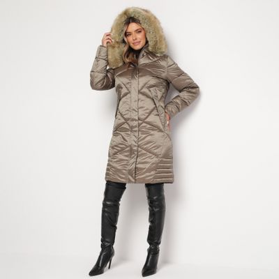 Płaszcz damski casual born2be ze sklepu: born2be.pl w kategorii: Płaszcze damskie - zdjęcie 054DCF2-170-2564_283109