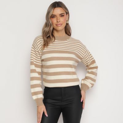 Sweter damski casualowy born2be ze sklepu: born2be.pl w kategorii: Swetry damskie - zdjęcie 054DCF2-170-2564_283944