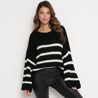 Sweter damski casual born2be ze sklepu: born2be.pl w kategorii: Swetry damskie - zdjęcie 054DCF2-170-2564_284269