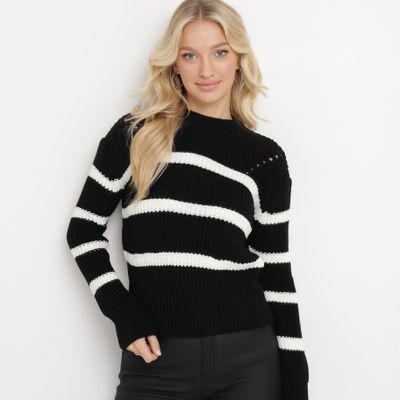 Sweter damski na zimę casualowy born2be ze sklepu: born2be.pl w kategorii: Swetry damskie - zdjęcie 054DCF2-170-2564_284278