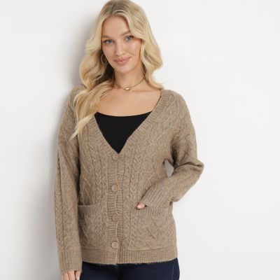 Sweter damski na zimę casualowy born2be ze sklepu: born2be.pl w kategorii: Swetry damskie - zdjęcie 054DCF2-170-2564_284692
