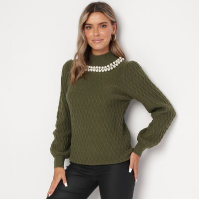 Sweter damski na zimę born2be ze sklepu: born2be.pl w kategorii: Swetry damskie - zdjęcie 054DCF2-170-2564_285554