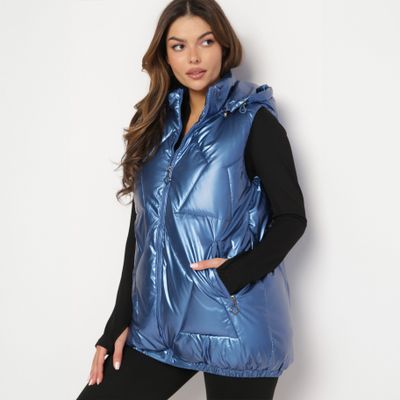 Kamizelka damska casual na jesień born2be ze sklepu: born2be.pl w kategorii: Kamizelki damskie - zdjęcie 054DCF2-170-2564_285893