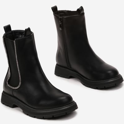 born2be - Buty zimowe dziecięce na zimę ze sklepu: born2be.pl w kategorii: Buty zimowe dziecięce - zdjęcie 054DCF2-170-2564_286404