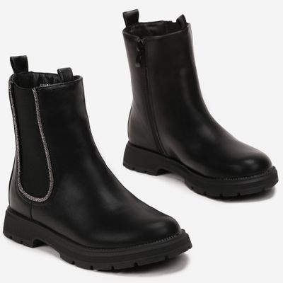 Buty zimowe dziecięce na zimę born2be ze sklepu: born2be.pl w kategorii: Buty zimowe dziecięce - zdjęcie 054DCF2-170-2564_286405