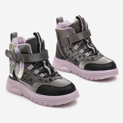 born2be - Buty zimowe dziecięce na zimę ze sklepu: born2be.pl w kategorii: Buty zimowe dziecięce - zdjęcie 054DCF2-170-2564_286819