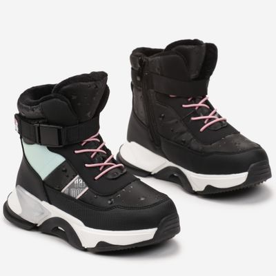born2be - Buty zimowe dziecięce na zimę ze sklepu: born2be.pl w kategorii: Buty zimowe dziecięce - zdjęcie 054DCF2-170-2564_286843