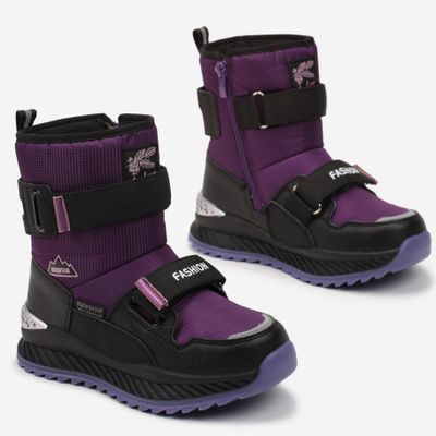 born2be - Buty zimowe dziecięce zimowe ze sklepu: born2be.pl w kategorii: Buty zimowe dziecięce - zdjęcie 054DCF2-170-2564_286861