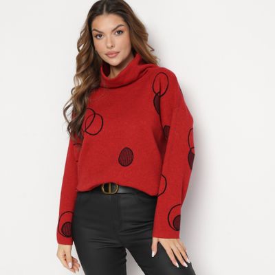 Sweter damski casual born2be ze sklepu: born2be.pl w kategorii: Swetry damskie - zdjęcie 054DCF2-170-2564_287776