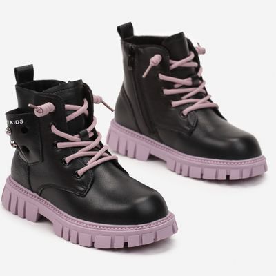 born2be - Buty zimowe dziecięce na zimę ze sklepu: born2be.pl w kategorii: Buty zimowe dziecięce - zdjęcie 054DCF2-170-2564_289732