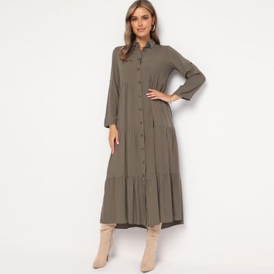 Sukienka casual jesienna born2be ze sklepu: born2be.pl w kategorii: Sukienki - zdjęcie 054DCF2-170-2564_292835